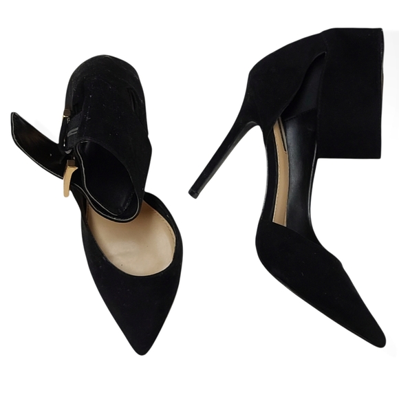 Forever 21 Faux Suede Pointy toe heels Size 8.5 - Picture 3 of 5